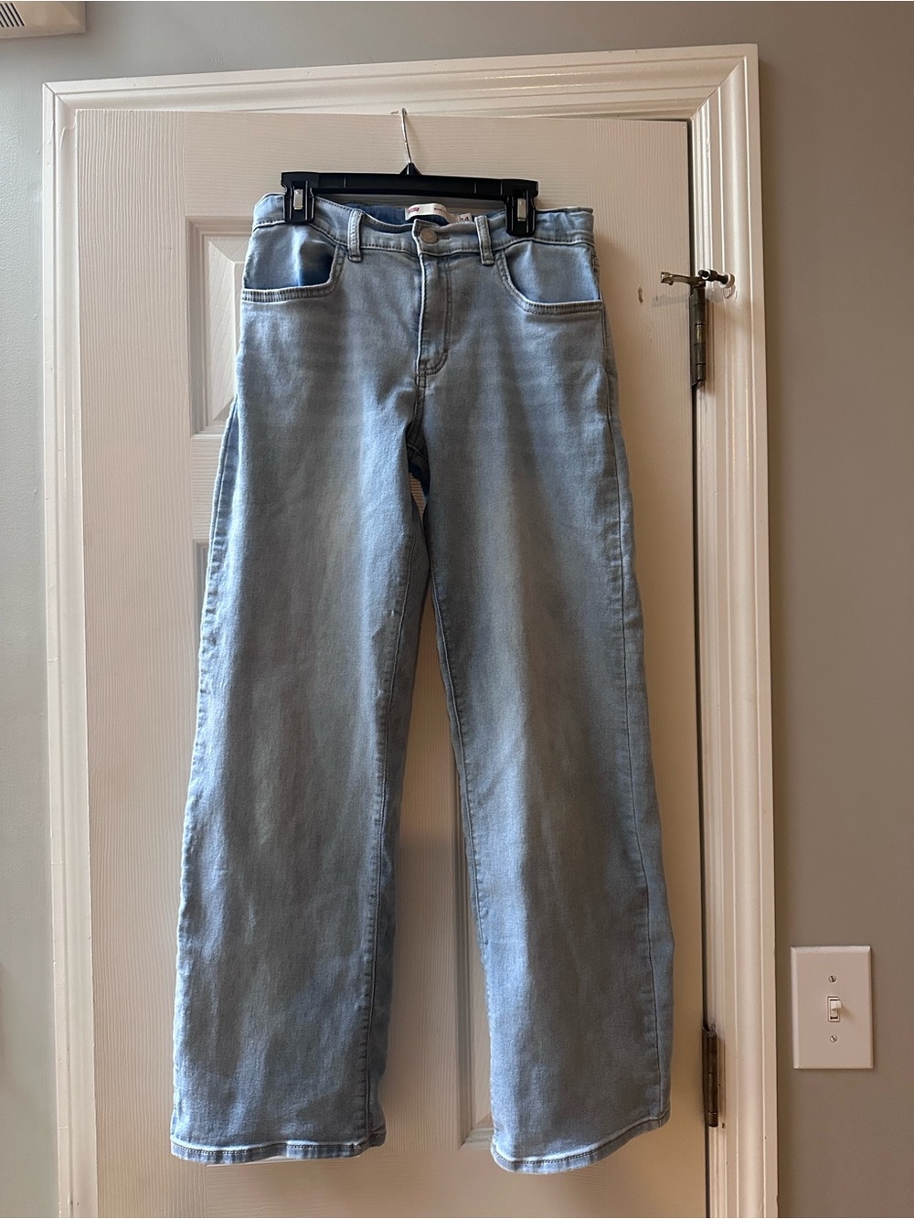 Levi's Light Blue Wide-leg Jeans for girls